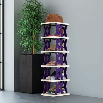 6-Tier Foldable Vertical Shoe Rack DailySale