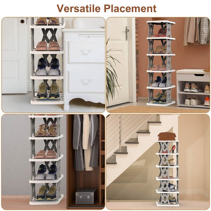 6-Tier Foldable Vertical Shoe Rack DailySale