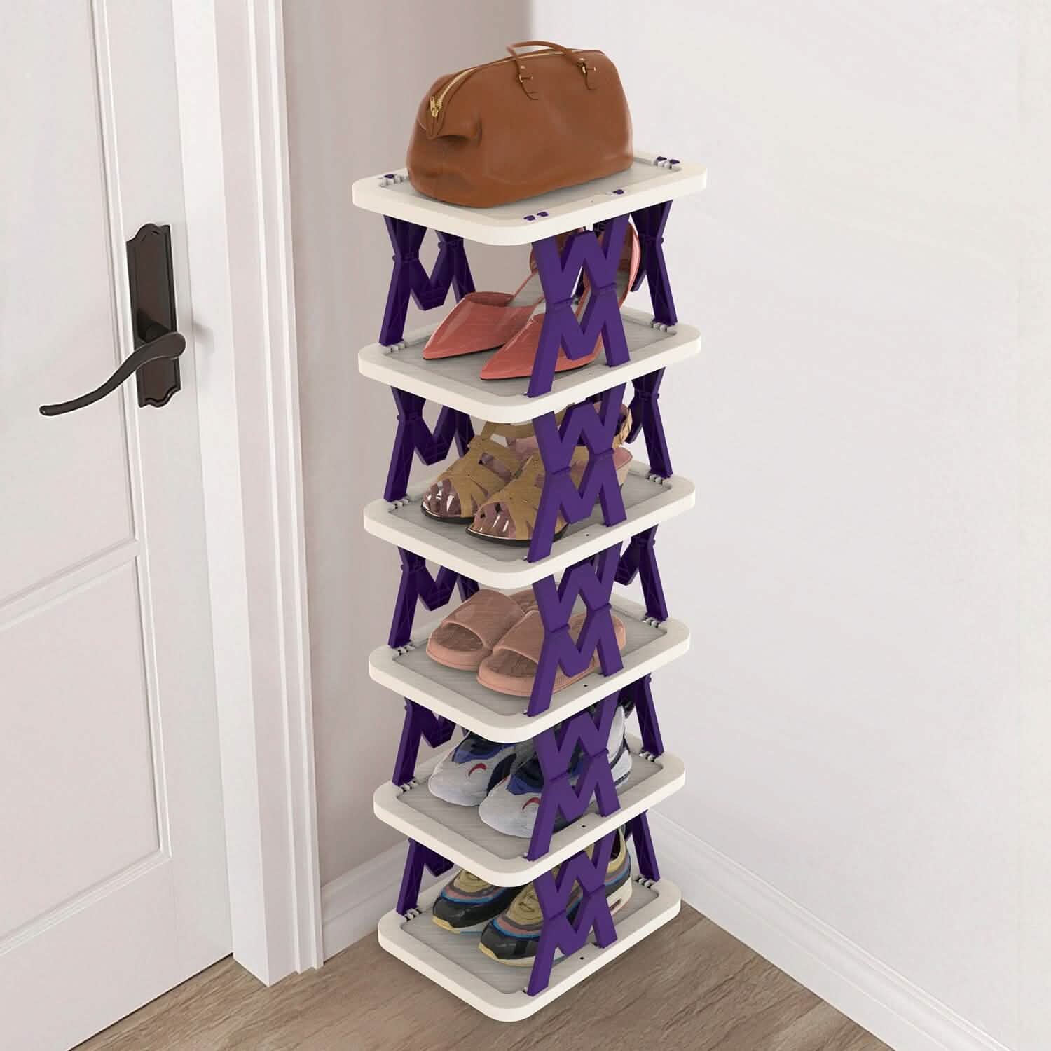 6-Tier Foldable Vertical Shoe Rack DailySale