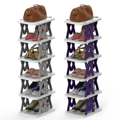 6-Tier Foldable Vertical Shoe Rack DailySale