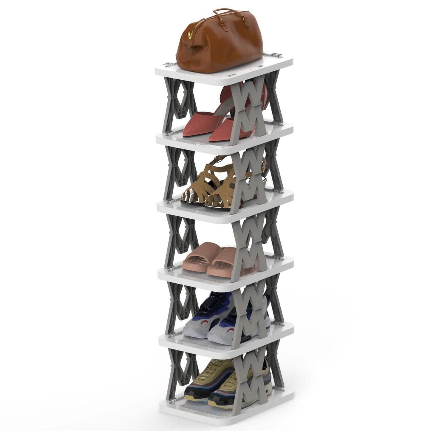 6-Tier Foldable Vertical Shoe Rack DailySale