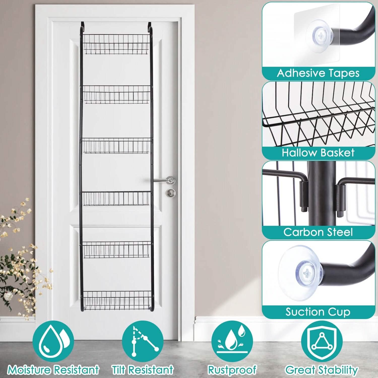 6-Tier Over Door Pantry Organizer DailySale