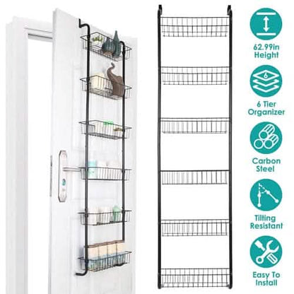 6-Tier Over Door Pantry Organizer DailySale