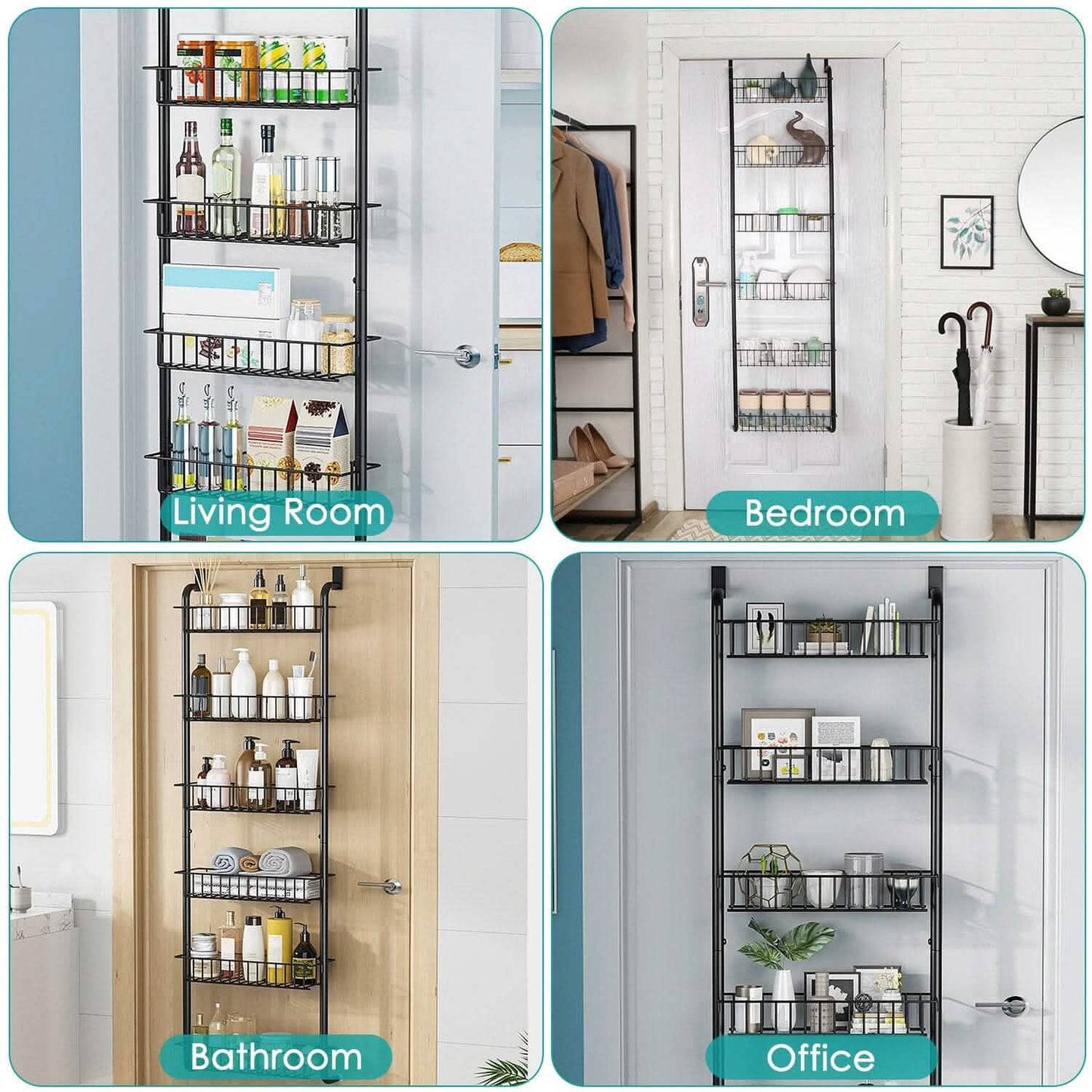 6-Tier Over Door Pantry Organizer DailySale