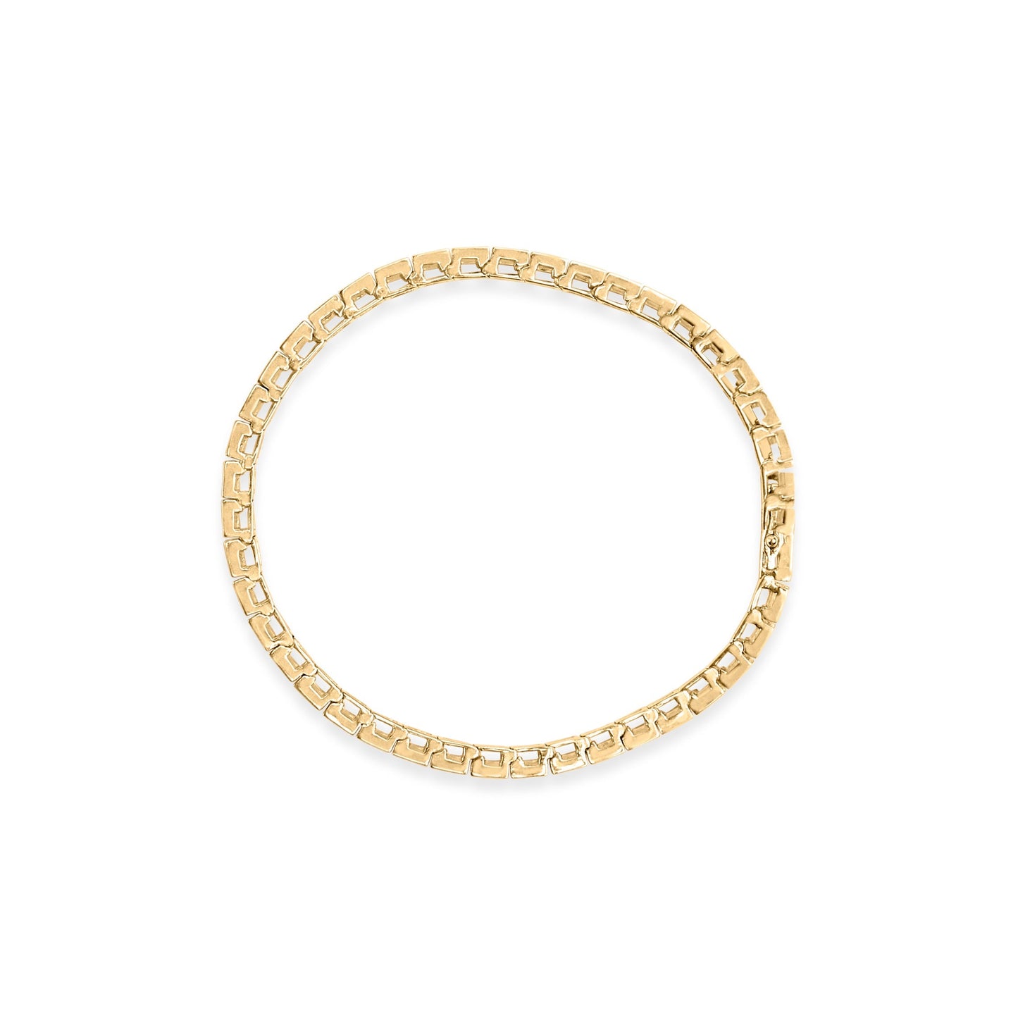 10K Yellow Gold 4.00 Cttw Channel Set Round Diamond Tennis 7" Bracelet (J-K Color, I1-I2 Clarity) Bids.com