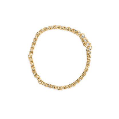10K Yellow Gold 3 cttw Round-Cut Diamond Spiral Link 7.50" Bracelet (I-J Color, I1-I2 Clarity) Bids.com