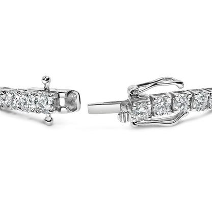14K White Gold 5.00 Cttw Prong Set Lab Grown Round Diamond Classic Tennis Bracelet (F-G Color, VS2-SI1 Clarity) - 7.25" Bids.com
