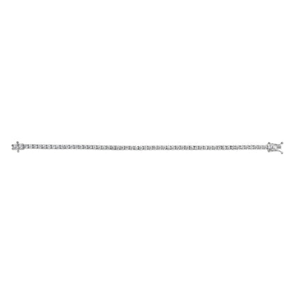 14K White Gold 5.0 Cttw Lab Grown Diamond Tennis Bracelet (F-G Color, VS1-VS2 Clarity) - 7.25" Inches Bids.com