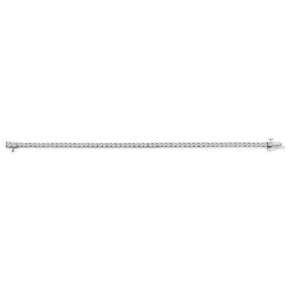 14K White Gold 6.00 Cttw Lab Grown Diamond Classic Tennis Bracelet  - 7.25" Bids.com