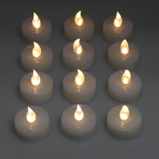 60-Piece: Warm White LED Light Wedding Party Flameless Candle DailySale