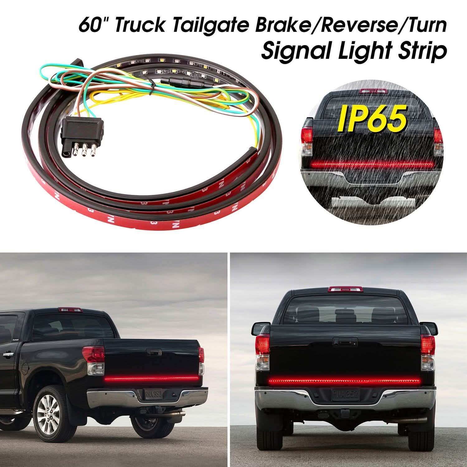 60" Truck Tailgate Brake/Reverse/Turn Signal LED Light Stip DailySale