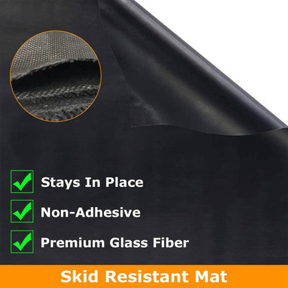 60 x 39" Under Grill Mat Folding Oil Absorbent Reusable Water Resistant DailySale
