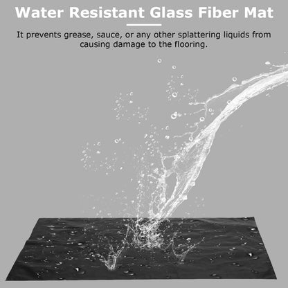 60 x 39" Under Grill Mat Folding Oil Absorbent Reusable Water Resistant DailySale