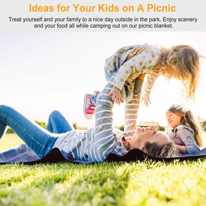 60" x 78" Foldable Waterproof Picnic Blanket with Strap DailySale