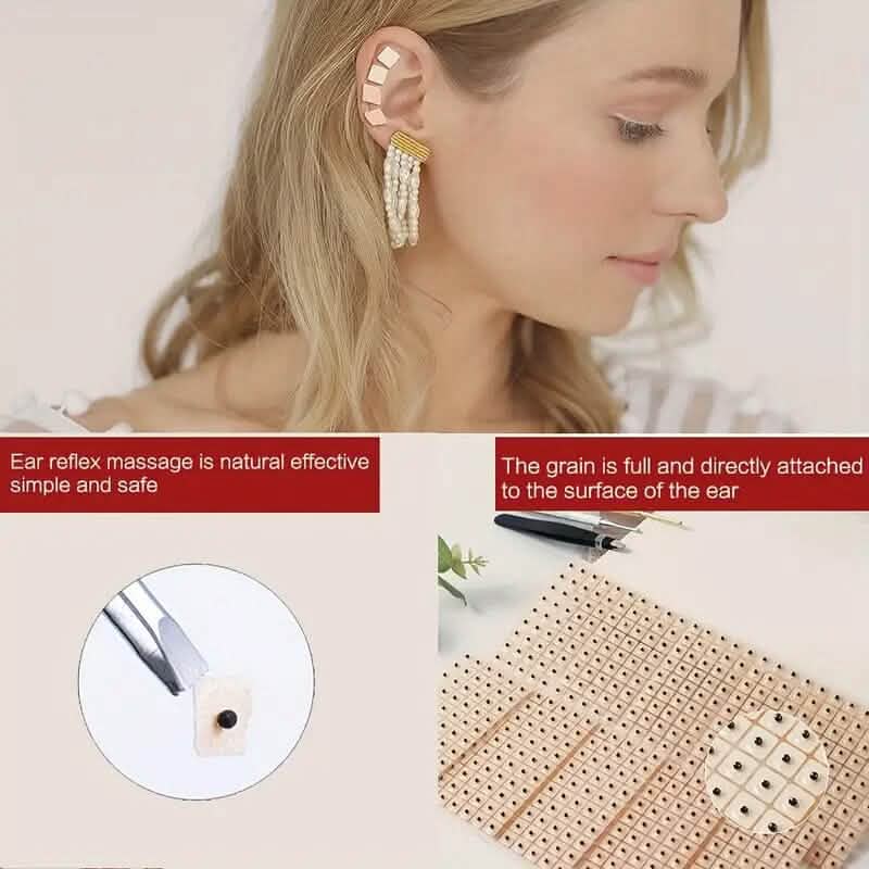 600-Pieces: Auricular Patch, Massage Press Seeds Patch for Relaxation DailySale