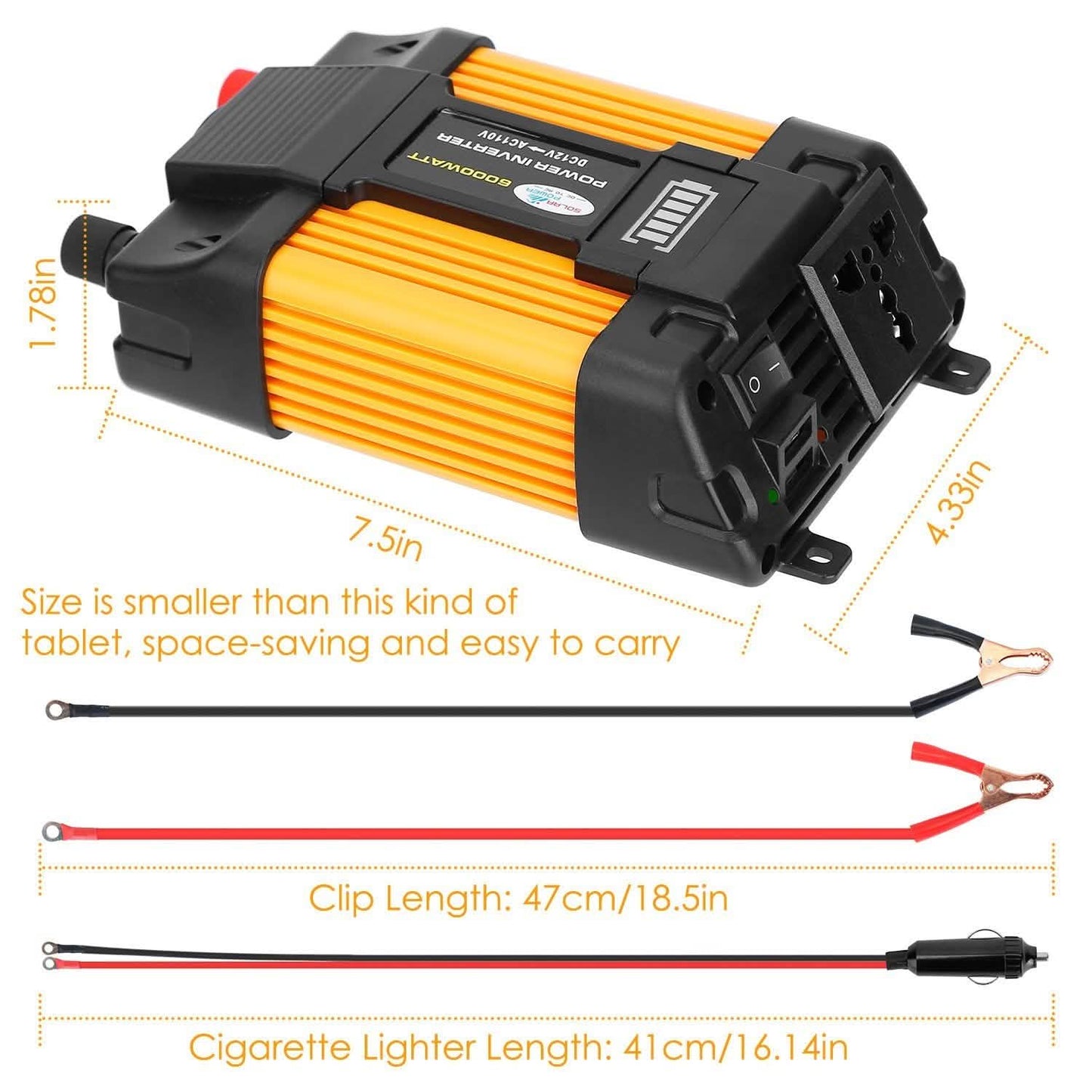 4000W Peak Power Inverter DC 1 DailySale