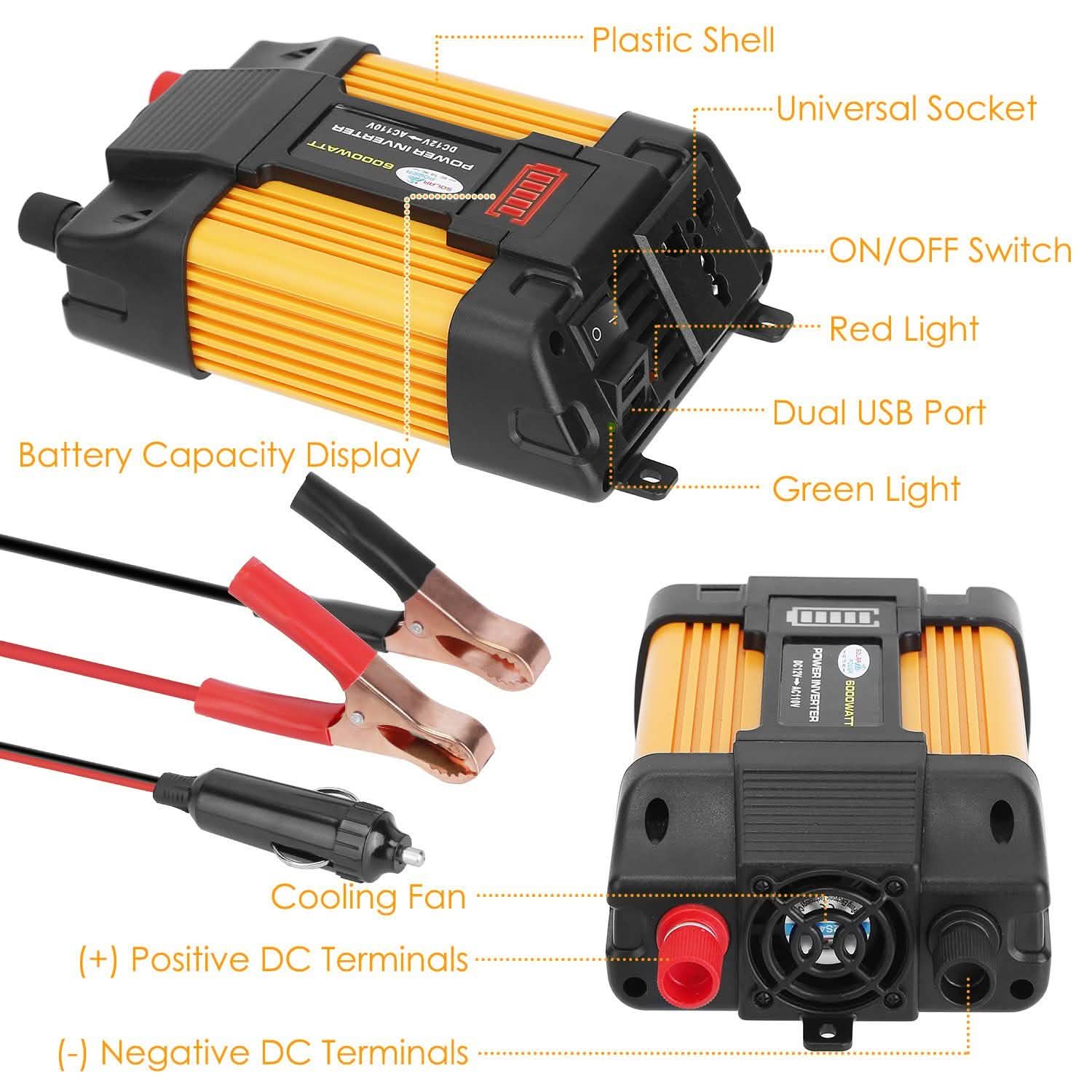 4000W Peak Power Inverter DC 1 DailySale