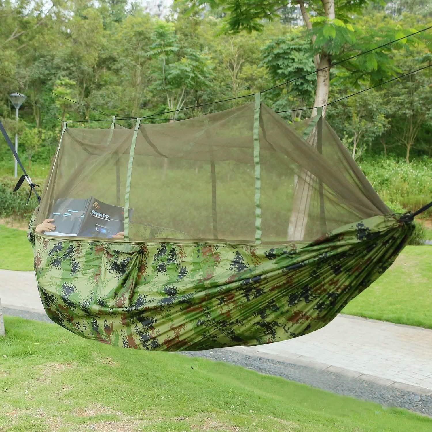 600lbs Load 2 Persons Hammock with Mosquito Net DailySale