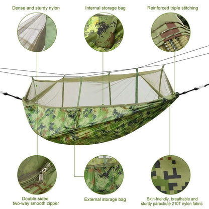 600lbs Load 2 Persons Hammock with Mosquito Net DailySale