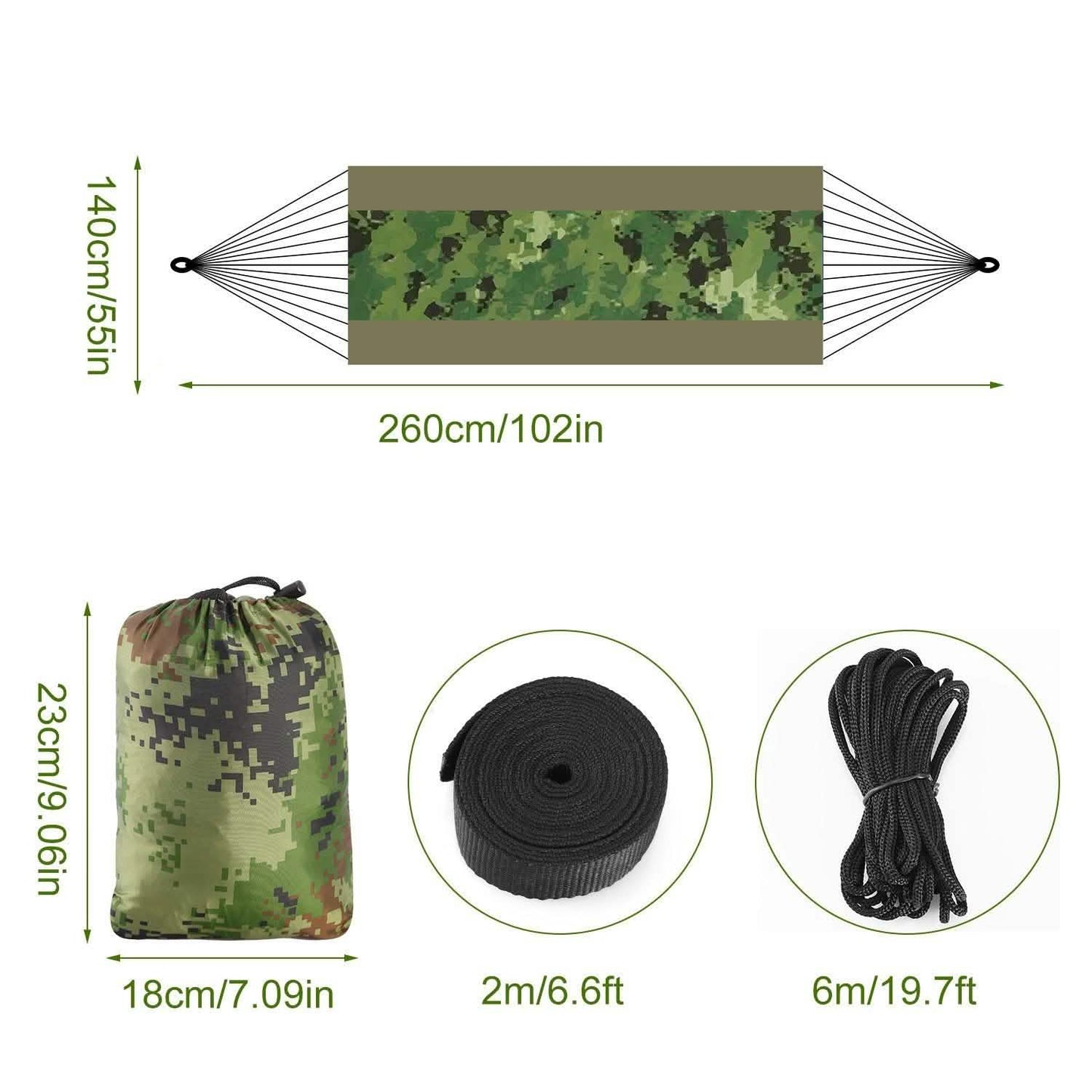 600lbs Load 2 Persons Hammock with Mosquito Net DailySale