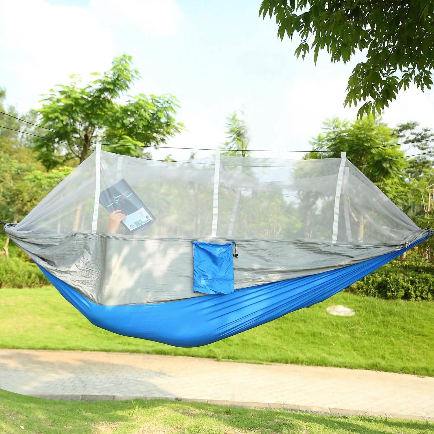 600lbs Load 2 Persons Hammock with Mosquito Net DailySale