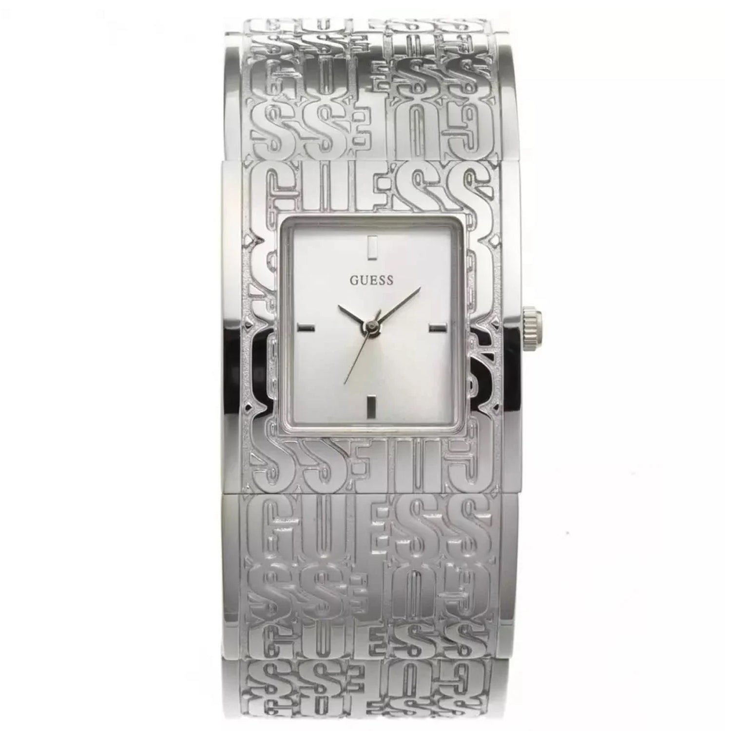 Guess Women's Silver Steel Bids.com