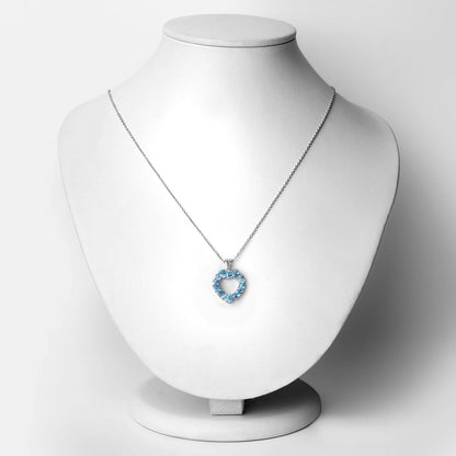 1.90 Carat Genuine Swiss Blue Topaz .925 Sterling Silver Pendant Bids.com