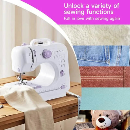 Pro Portable Electric Sewing Machine – 12 Stitches, Adjustable Speed, Multifunctional DailySale