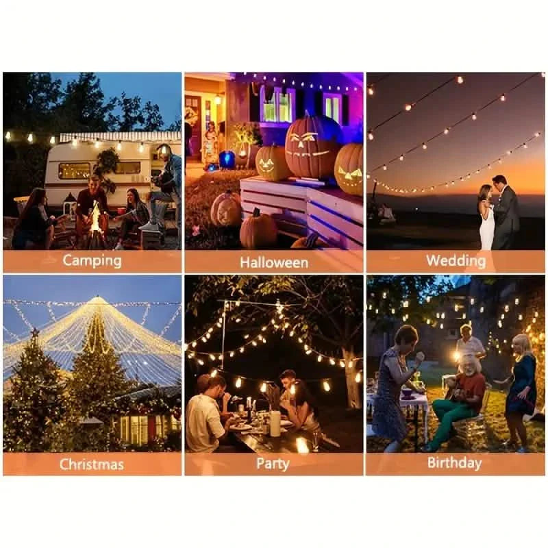 60FT Solar String Lights With USB Port & Remote Control DailySale