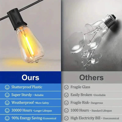 60FT Solar String Lights With USB Port & Remote Control DailySale