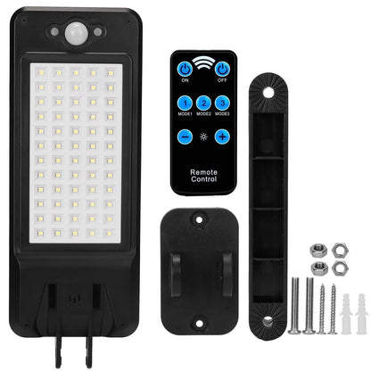 60LEDs Solar PIR Motion Sensor Remote Control Wireless Lamp DailySale