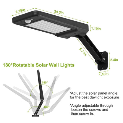 60LEDs Solar PIR Motion Sensor Remote Control Wireless Lamp DailySale