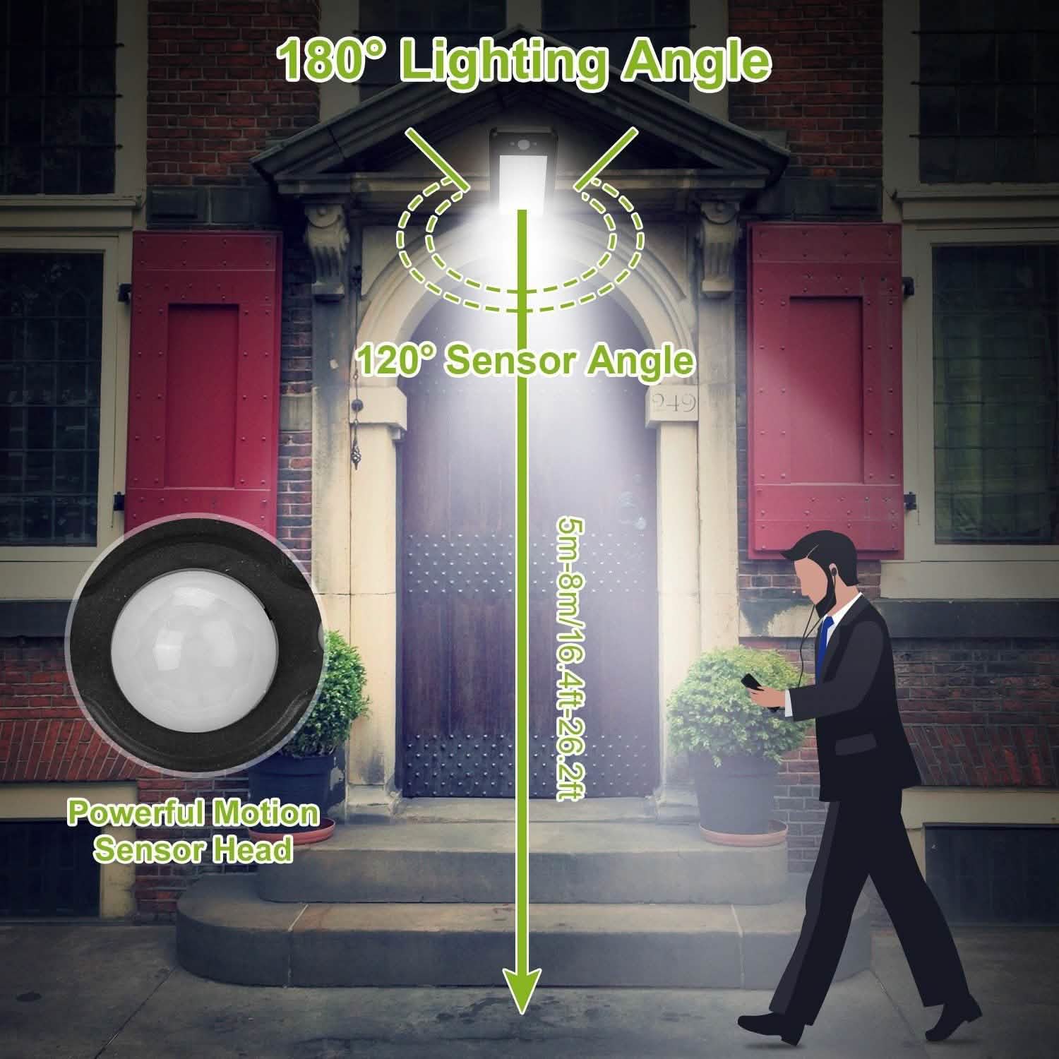 60LEDs Solar PIR Motion Sensor Remote Control Wireless Lamp DailySale