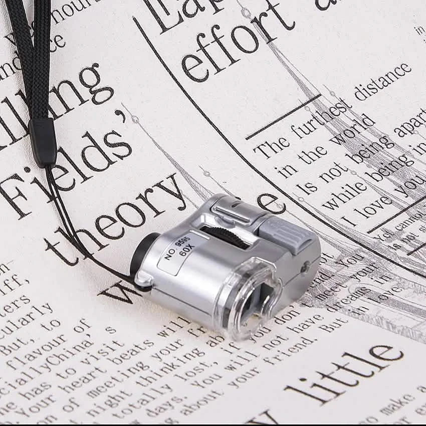 60X Handheld Magnifying Glass Mini Pocket Microscope DailySale