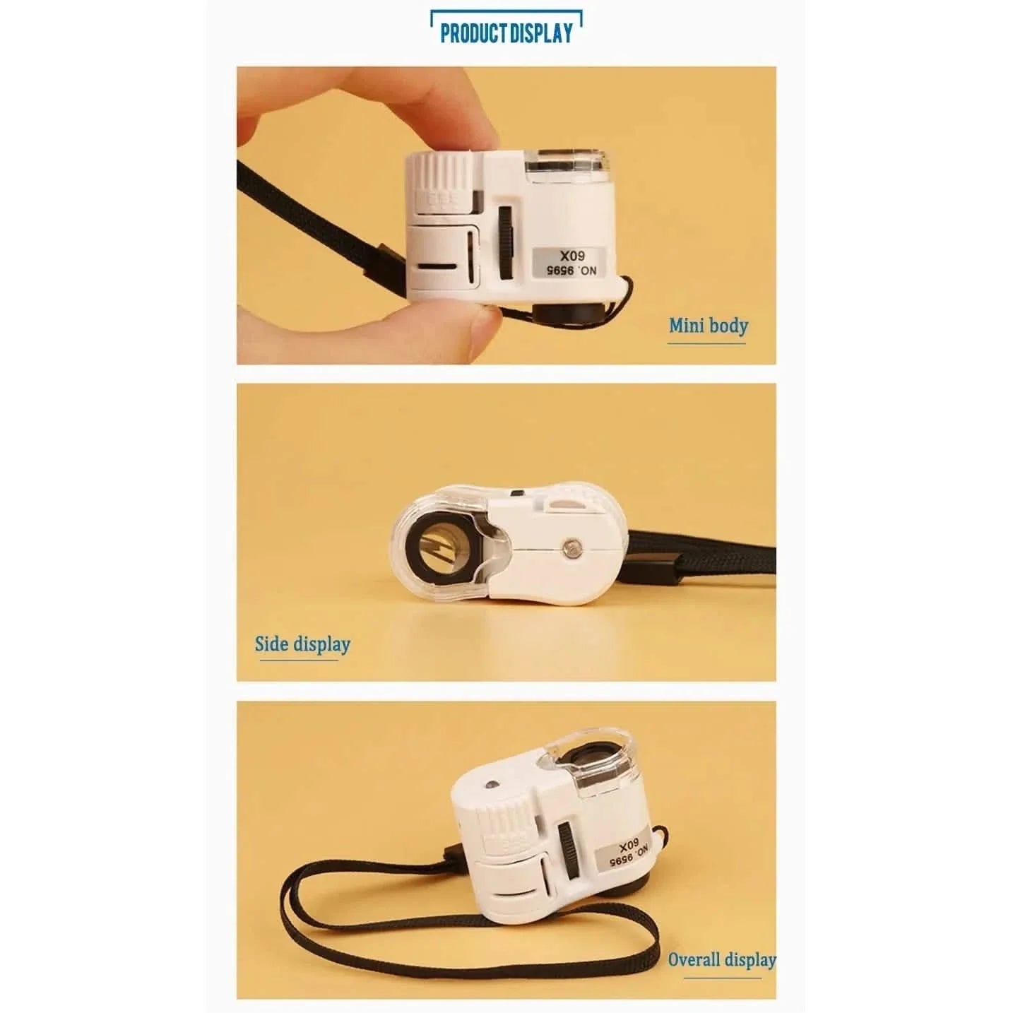 60X Handheld Magnifying Glass Mini Pocket Microscope DailySale