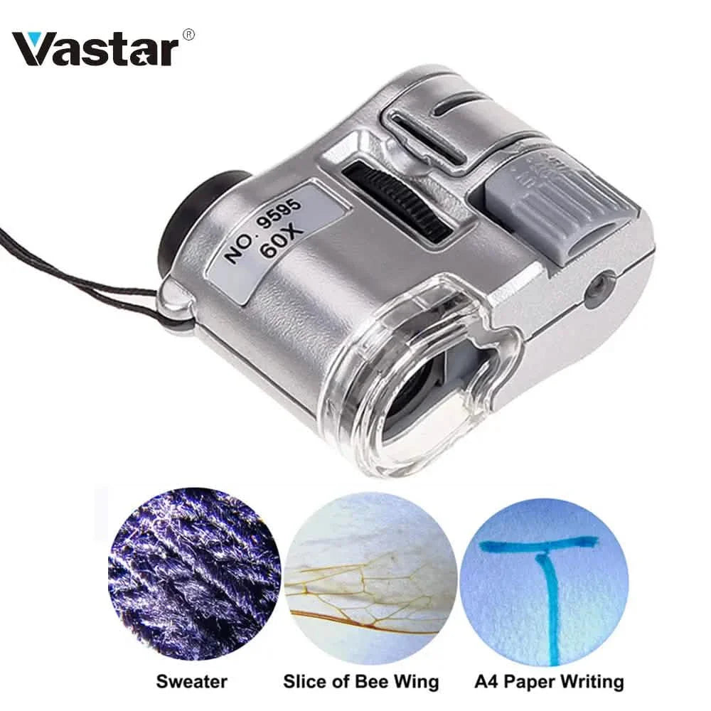 60X Handheld Magnifying Glass Mini Pocket Microscope DailySale