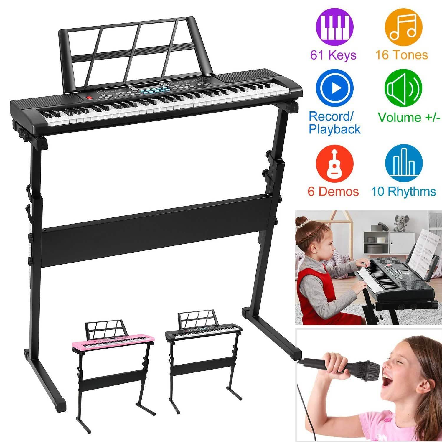 61 Keys Digital Music Electronic Keyboard DailySale
