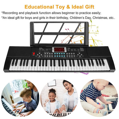61 Keys Digital Music Electronic Keyboard DailySale