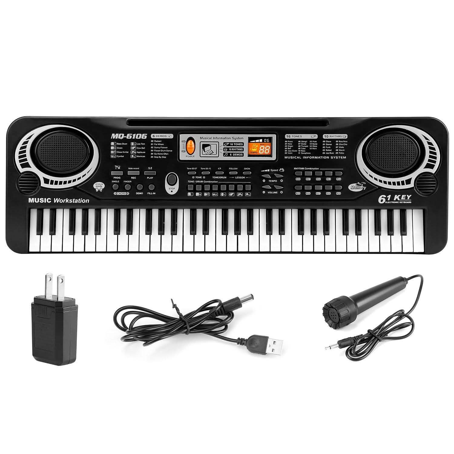61 Keys Digital Music Electronic Keyboard DailySale