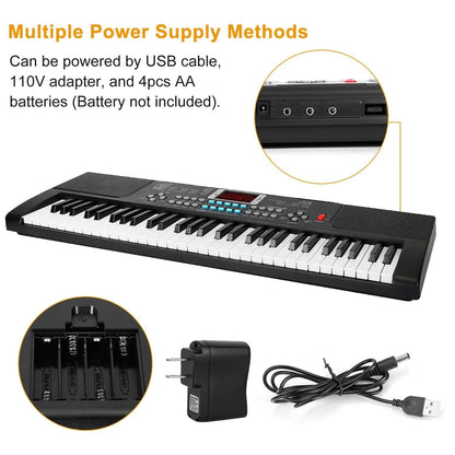 61 Keys Digital Music Electronic Keyboard DailySale
