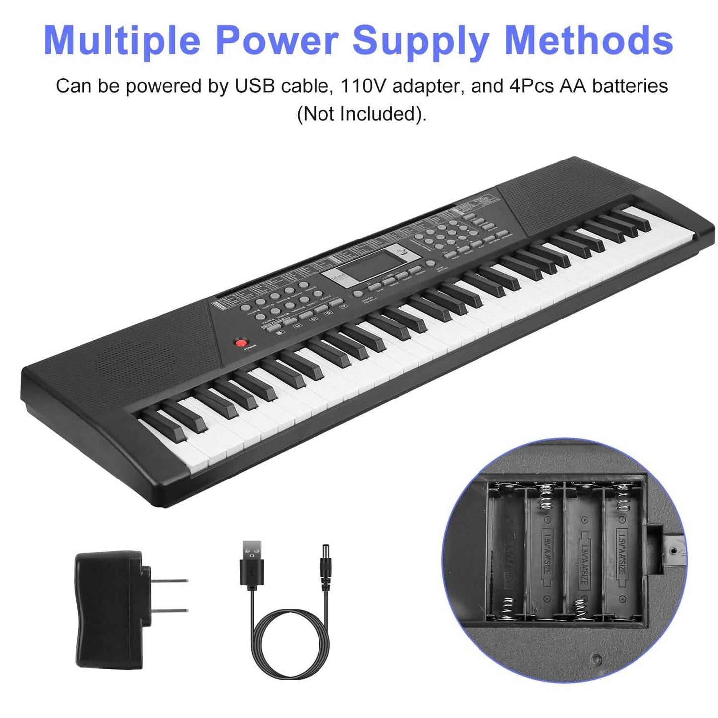 61 Keys Digital Music Keyboard Electronic Piano DailySale