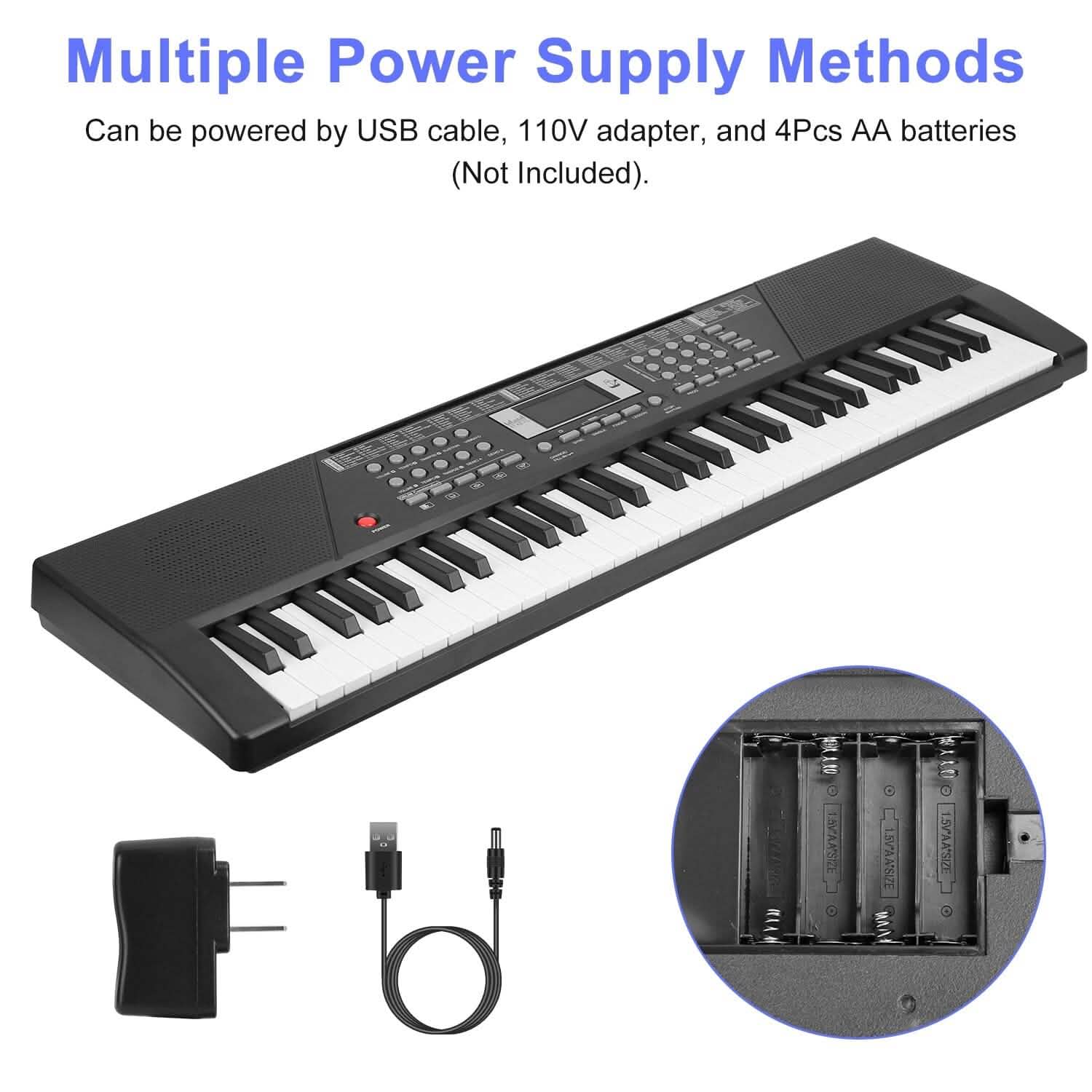 61 Keys Digital Music Keyboard Electronic Piano DailySale
