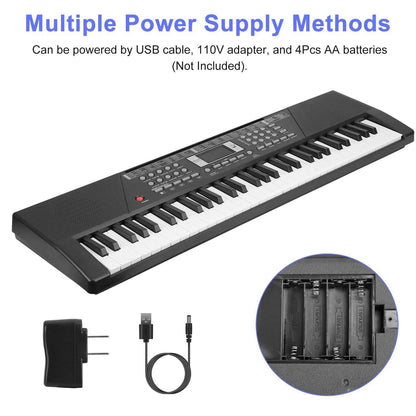 61 Keys Digital Music Keyboard Electronic Piano DailySale