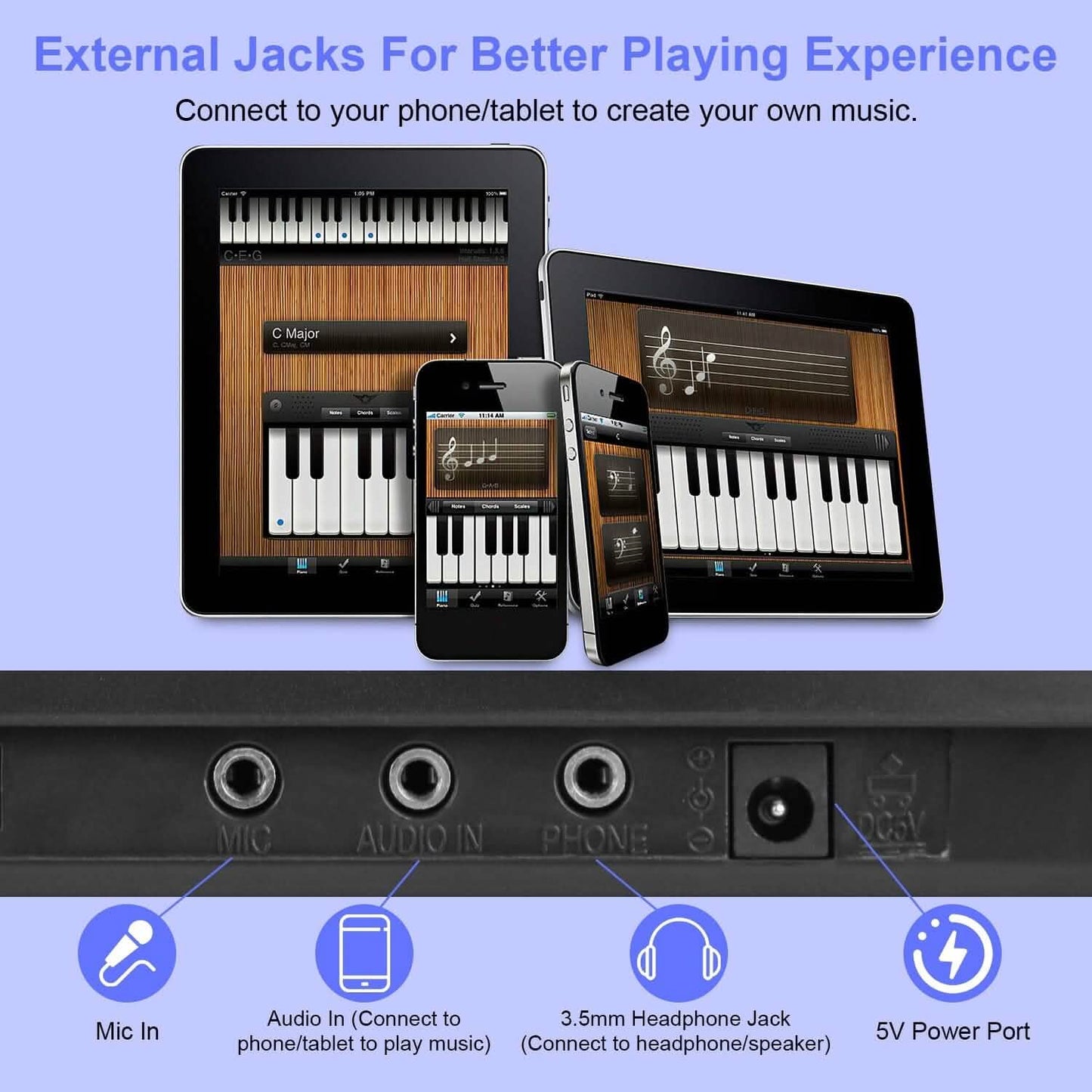 61 Keys Digital Music Keyboard Electronic Piano DailySale