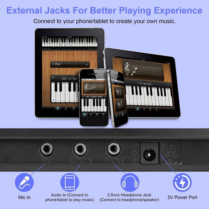 61 Keys Digital Music Keyboard Electronic Piano DailySale