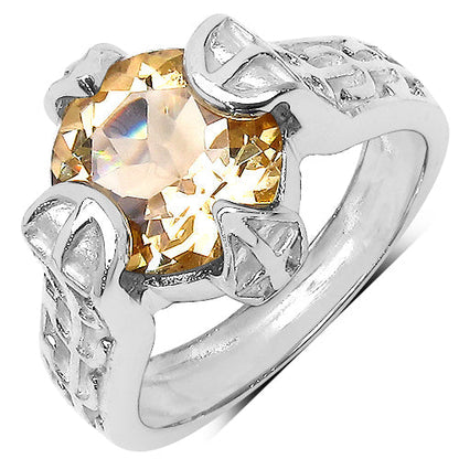 11.40 Carat Genuine Citrine .925 Sterling Silver Ring, Pendant and Earrings Set Bids.com