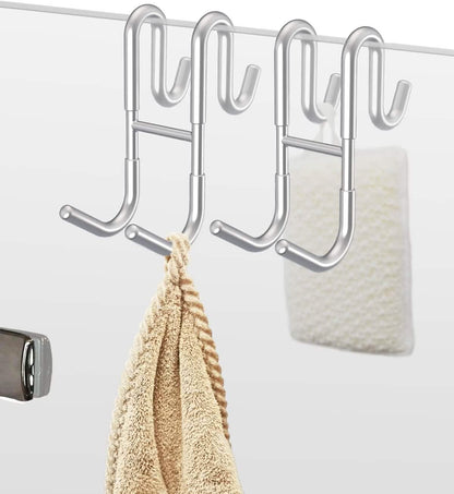 Rust-Resistant Door Mount Shower Hook – Strong Multifunctional Hanging Hook DailySale