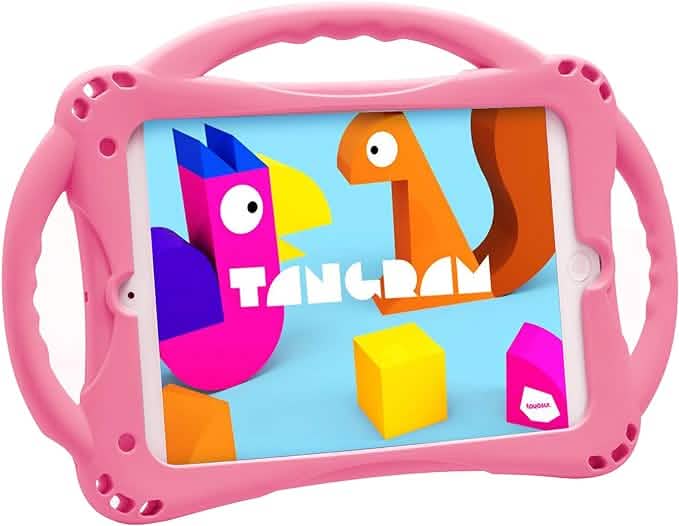 Kids Case for iPad Mini 5 4 3 2 1, Silicone, Childproof & Built-in Handle Stand (Open Box) DailySale