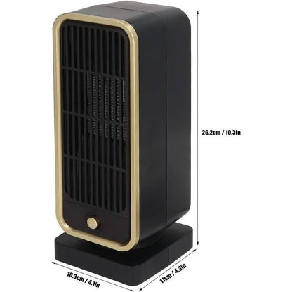 500W Portable Ceramic Space Heater with Safety Tip-Over Protection – Square Design DailySale