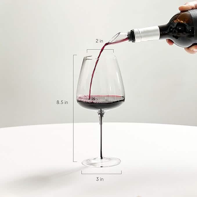 Hotel Collection Smoke Stem Red Wine Glasses  | 4 Glasses DailySale
